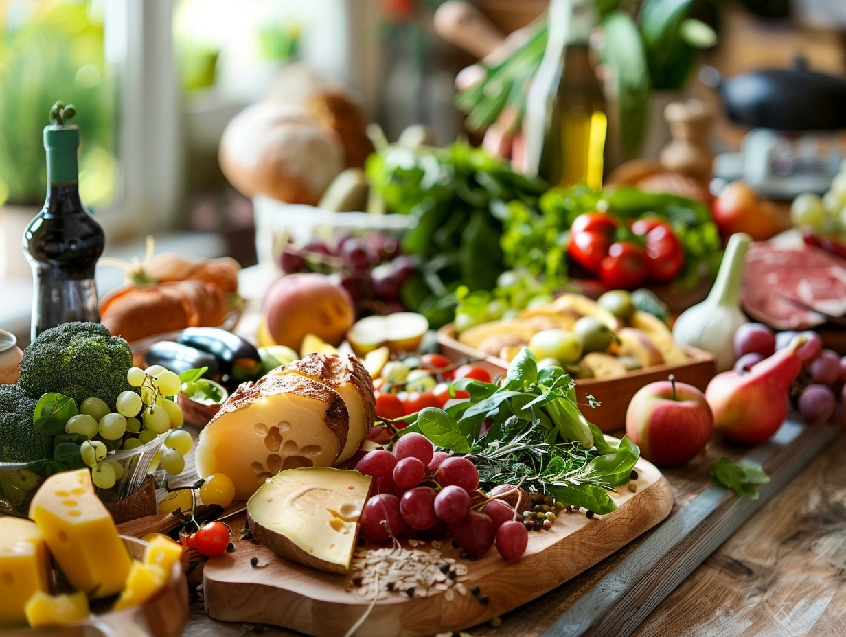 Приготування здорової їжі з свіжими овочами та травами